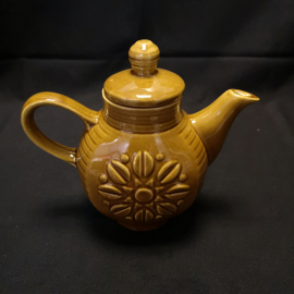 Чайник доливной, обливная керамика. СССР